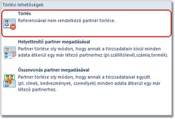 Partner törlés Partner törlés