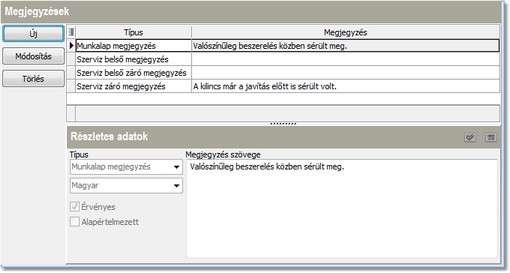 Megjegyzések Megjegyzések